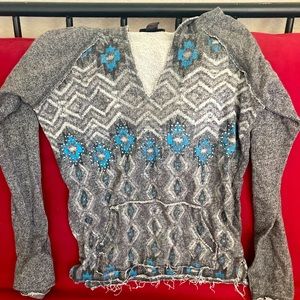 Rock n Roll cowgirl pullover hoodie